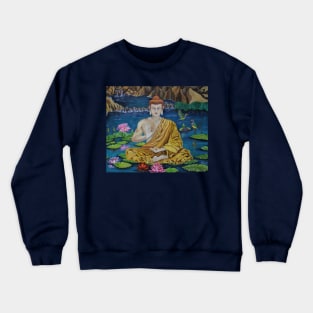 Buddha on the lake Crewneck Sweatshirt